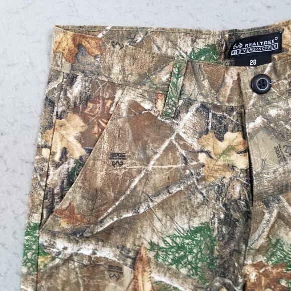 Realtree Staghorn Creek Shorts Mens 28 Camo Realtree Edge Hunting Outdoors - Picture 2 of 15